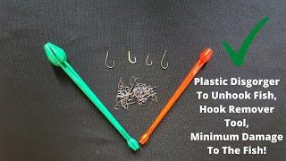 How To Use A Plastic Disgorger To Unhook Fish - Snelled Fish Hook Remover Tool 2 in 1 4K