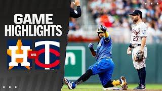 Astros vs. Twins Game Highlights 7524  MLB Highlights