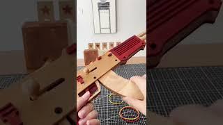 Real wood AK-47 rubber gun 