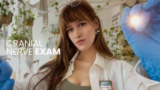 ASMR ‍️ Cranial Nerve Exam  doctor roleplay german