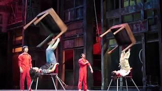 Crazy Chinese Girls Stunt  Spinning Tables on Feet  acrobatic show  People Are Awesome 2024