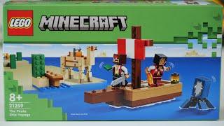 LEGO Minecraft 21259 The Pirate Ship Voyage - LEGO Speed Build Review