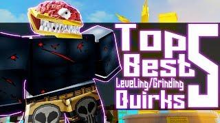 Top 5 Best LevelingGrinding Quirks In Boku No Roblox  NOCLYPSO