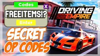 NEW 2022  Roblox Driving Empire Codes  ALL *CAR* CODES