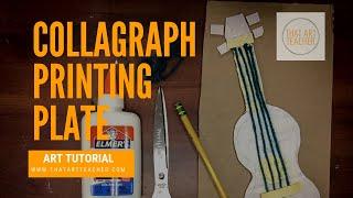 How to Make a Collagraph Printing Plate  Printmaking Tutorial