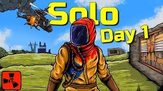 Surviving Rust - Day 1 Solo Gameplay as a Beginner