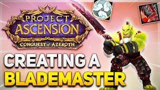 PLAYING A WC3 BLADEMASTER in WOW  Conquest of Azeroth CLOSED ALPHA  Monk 1-50