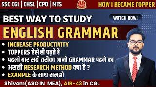 How to Study English Grammar for SSC CGL Exams by Shivam Vishwakarma