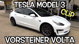 TESLA MODEL 3 BEST BODY KIT VORSTEINER VOLTA KIT WALKAROUND