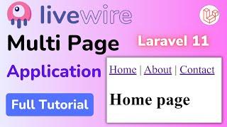 Laravel Livewire Multi Page App in Minutes  Full Tutorial HINDI