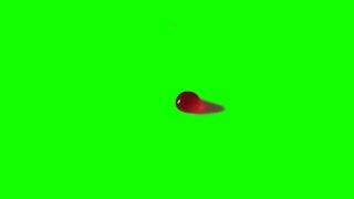 Drop of Blood with Green Screen background effects + 3 bonus effects