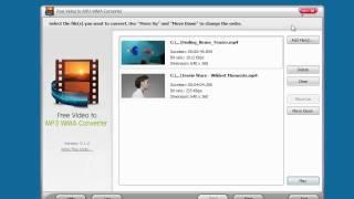 Lets have a look at Free Video to MP3 WMA Converter