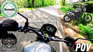 Benelli Leoncino 800 Trail  Brutal sound  POV