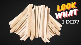 Look What I Did with Popsicle Sticks  Best out of Waste  Ice cream sticks craft ideas