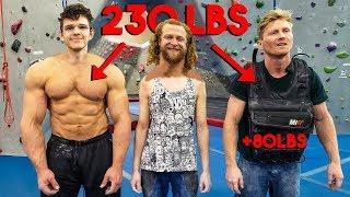 PRO CLIMBER + 80LBS VS 230LB BODYBUILDER fair?