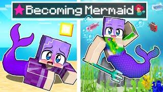 Friend Becomes a MERMAID in Minecraft