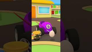 Oyuncak arabalar yumurtaları boyuyor Kısa çizgi film @MutluCocuk #animation