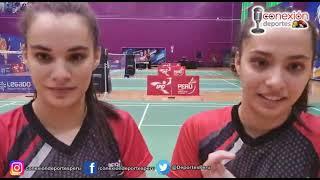 Entrevista a las hermanas Rafaela y Fernanda Munar en Sudamericano Juvenil de Bádminton Lima 2020