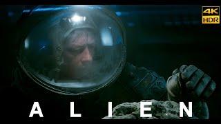 Alien 1979 Face Hugger Scene Movie Clip Upscale 4k UHD HDR - Dolby Vision Sigourney Weaver