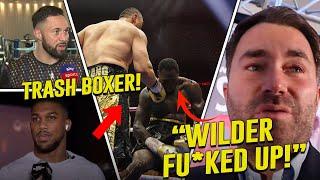 Zhilei Zhang FINISHES Deontay Wilder in BRUTAL 5th Round TKO  Pros Shocking Reactions