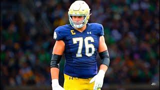 Best OL in College Football   Notre Dame OL Joe Alt Highlights ᴴᴰ