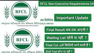 #rfcl RFCL Non-Executive Requirements-24 Update ll RFCL Non-Executive Final Result Date ? Cut-off ?