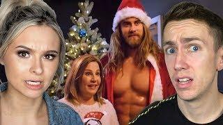 REACTING TO THE WEIRDEST CHRISTMAS COMMERCIALS With Talia