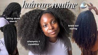 MY NATURAL HAIRCARE WASH DAY ROUTINE for Length Retention  How to grow long healthy natural hair