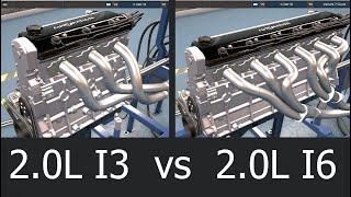 3-Cylinder vs 6-Cylinder Same Displacement. Automation Game
