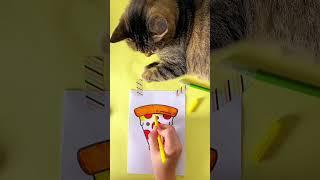 THE BEST COLORING PARTNER  #cutecat #catdrawing #kitty #coloringpages