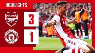 HIGHLIGHTS  Arsenal vs Manchester United 3-1  Premier League  Tavares Saka Xhaka-boom