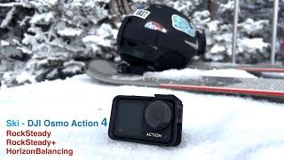 Ski - DJI Osmo Action 4. Тест электронной стабилизации - как снимает DJI Osmo Action 4 на горнолыжке