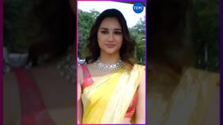 #Akankshasharma at The pooja ceremony of #Laila #tollywood #entertainment #yt #viral #vishwaksen