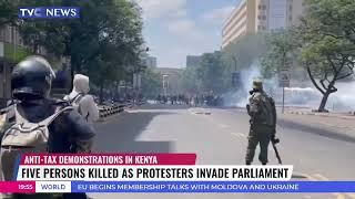 5 Die As Kenyan Anti-Tax Protesters Invade Parliament