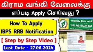 how to apply ibps rrb 2024 tamil  ibps rrb apply online 2024 tamil  tamilnadu gramin bank 2024