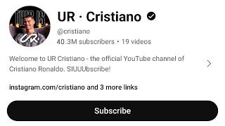 Cristiano Ronaldo Official Channel  UR Cristiano  Cristiano Ronaldo Channel  Cr7 Official Channel