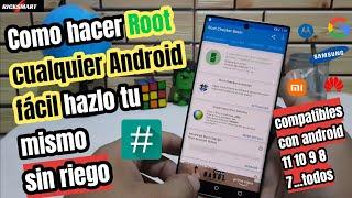 Como Rootear cualquier Android sin riesgo y fácil Root Android 11 12 10 9 8 etc.. 2022