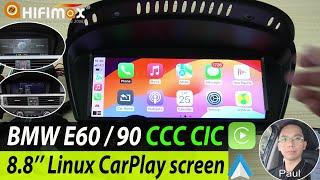 8.8 inch BMW 3 Series E90 5 Series E60 CCC CIC 2005-2012 Linux CarPlay Android Auto Touch screen