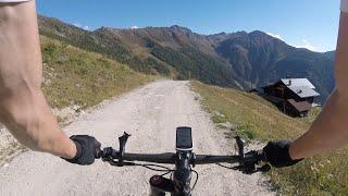 Descente Lac de Tracouet direction Isérable le Valais à Vélo étape 27bis