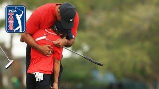 Tiger & Charlie Woods shoot 10-under 62  Round 2  PNC Championship