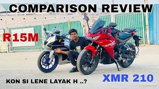 YAMAHA R15 M VS HERO KARIZMA XMR 210  KAUNSI BIKE LENI CAHIYE  COMPARISON REVIEW
