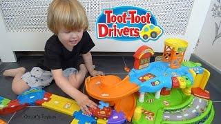 Kids Playing With Toys - Vtech Toot-Toot Drivers Garage Vehicles and Accessories - Oscars Toybox