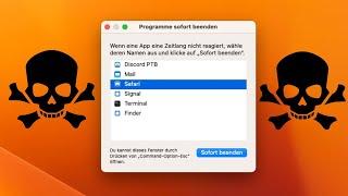 Apps eingefroren? Sofort beenden unter macOS Einsteiger Tutorial