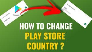 How To Change Google Play Store Country ?  Google Services Country Settings  English