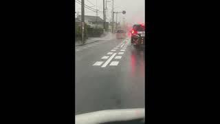 【速報】壬生町で道路冠水