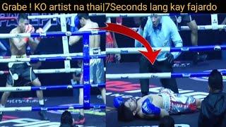 Miel fajardo vs Jiamthongthailander ko artist 7seconds lang sa pinoy  grabe to 