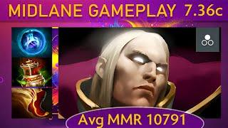  7.36c Invoker KDA - 27 KP - 84% Mid Gameplay - Dota 2 Top MMR