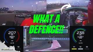 Sergio Perez and Hamilton defence in full with onboard and telemetry  Abu Dhabi GP 2021
