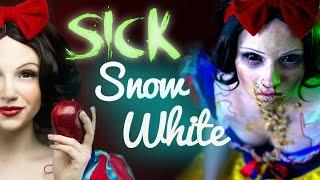 SICK SNOW WHITE Makeup Tutorial - Glam & Gore Disney Princess