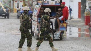 Haïti  premières patrouilles de la police kényane à Port-au-Prince